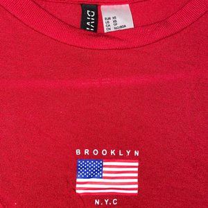 "BROOKLYN N.Y.C": H&M TOP